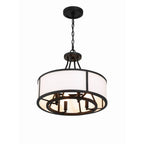 Crystorama Bryant 4 Light Black Forged Chandelier