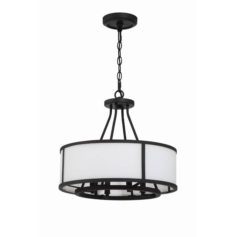 Crystorama BRY-8004-BF Black Forged Bryant 4 Light Black Forged Chandelier Image 6
