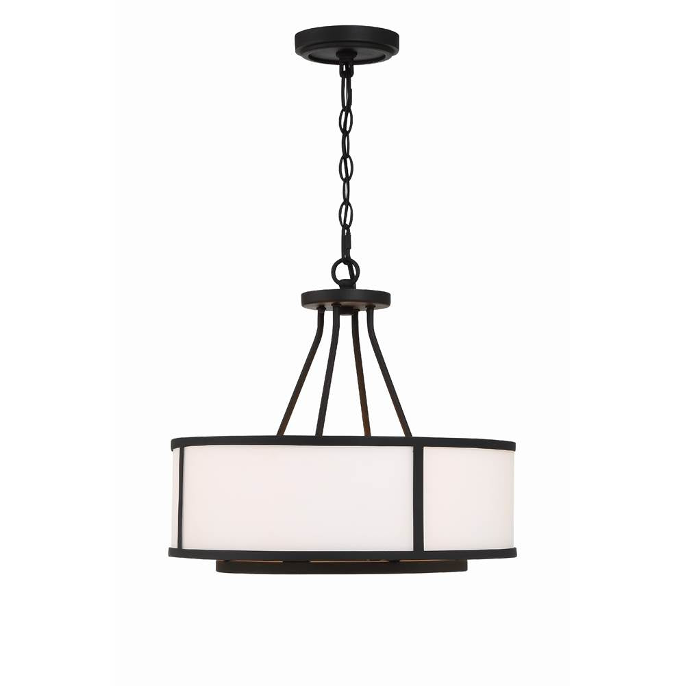 Crystorama BRY-8004-BF Black Forged Bryant 4 Light Black Forged Chandelier Image 5