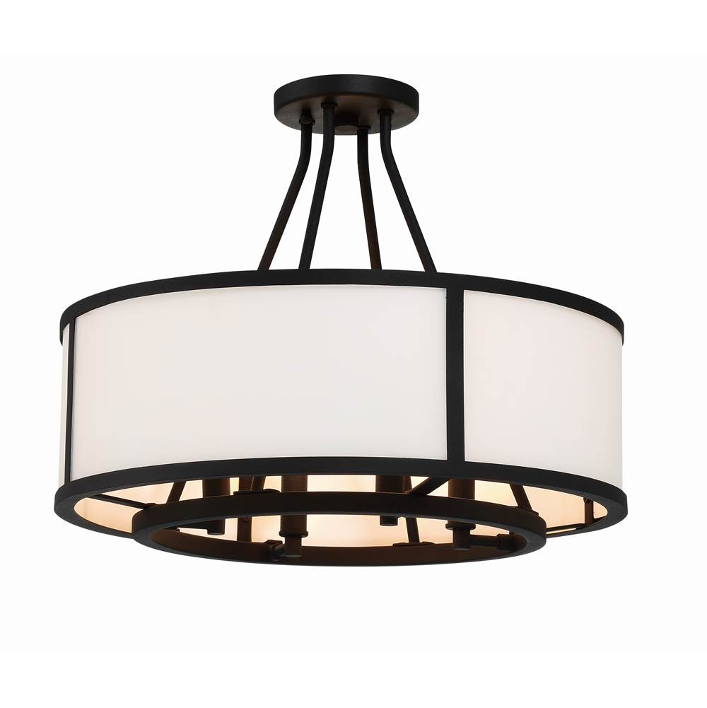 Crystorama BRY-8004-BF_CEILING Black Forged Bryant 4 Light Black Forged Ceiling Mount Image 1
