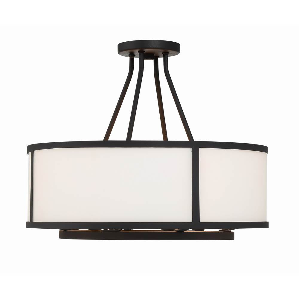 Crystorama BRY-8004-BF_CEILING Black Forged Bryant 4 Light Black Forged Ceiling Mount Image 4