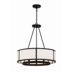 Crystorama BRY-8006-BF Black Forged Bryant 6 Light Black Forged Chandelier Image 1