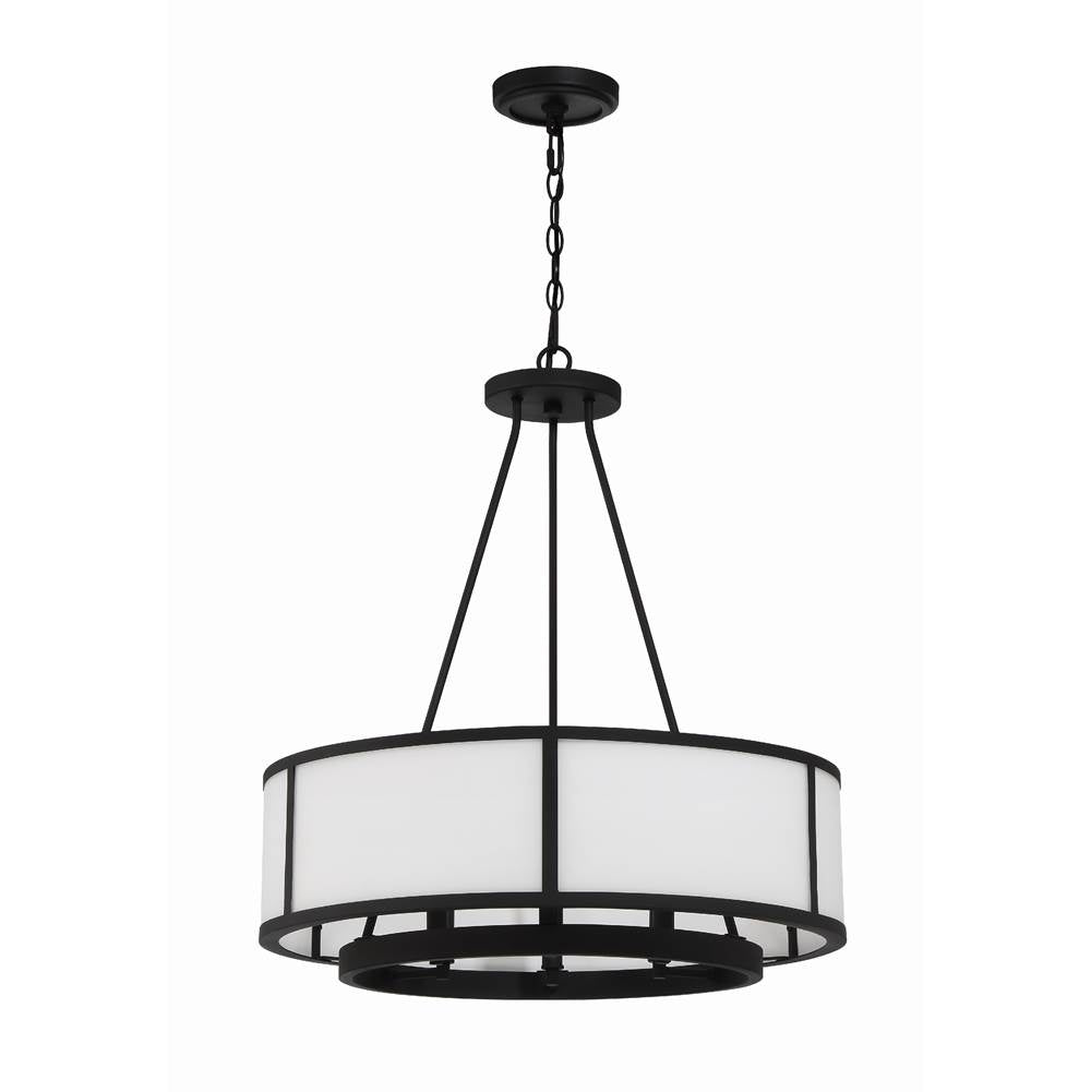 Crystorama BRY-8006-BF Black Forged Bryant 6 Light Black Forged Chandelier Image 6