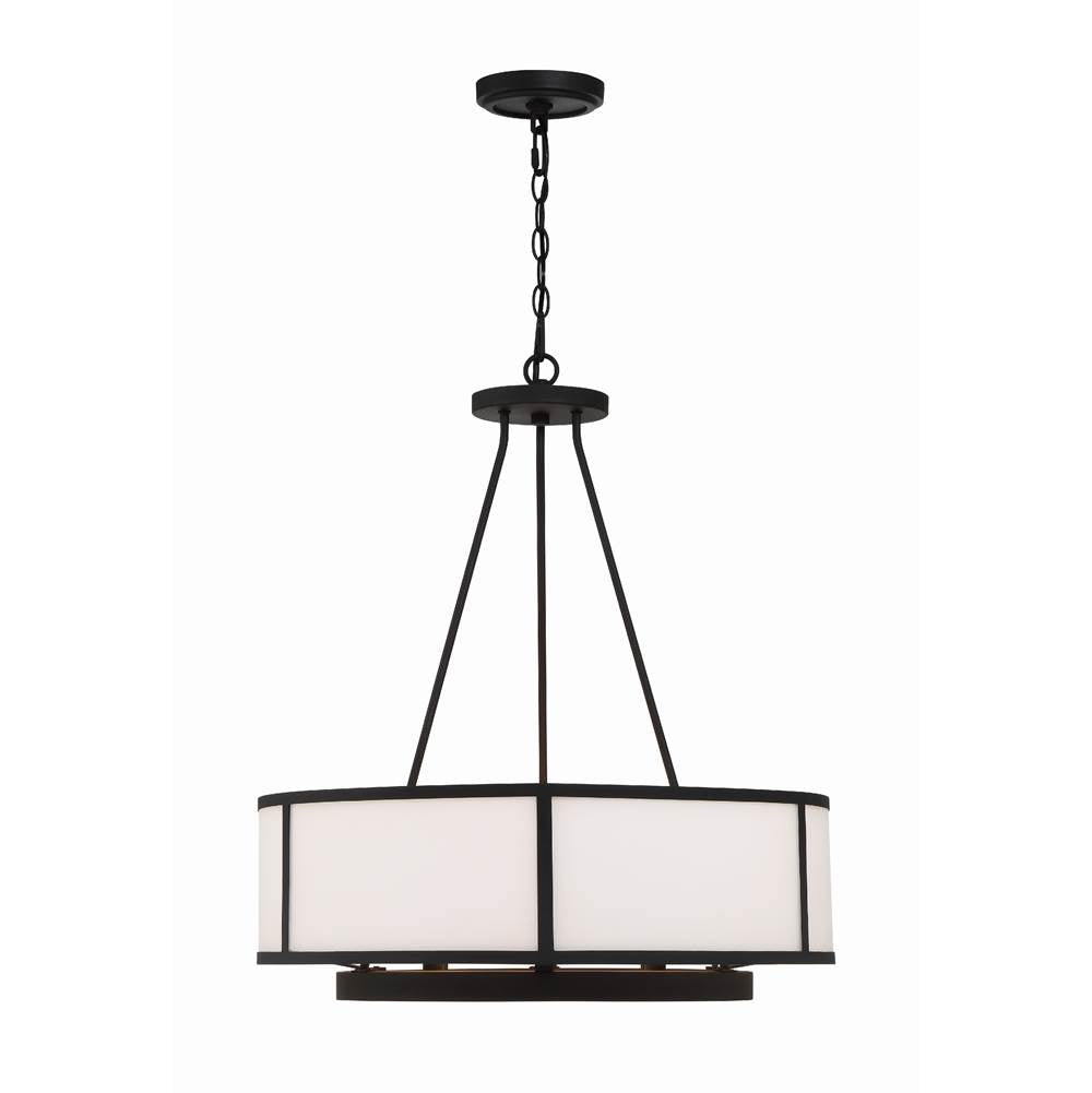 Crystorama BRY-8006-BF Black Forged Bryant 6 Light Black Forged Chandelier Image 5