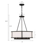 Crystorama BRY-8006-BF Black Forged Bryant 6 Light Black Forged Chandelier Image 2
