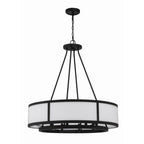 Crystorama BRY-8008-BF Black Forged Bryant 8 Light Black Forged Chandelier Image 6