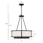 Crystorama BRY-8008-BF Black Forged Bryant 8 Light Black Forged Chandelier Image 2