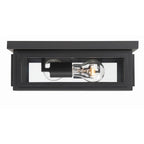 Crystorama BYR-80100-MK Matte Black Byron 2 Light Matte Black Outdoor Ceiling Mount Image 1