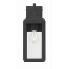 Crystorama BYR-80101-MK Matte Black Byron 1 Light Matte Black Outdoor Wall Mount Image 1