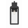 Crystorama BYR-80102-MK Matte Black Byron 1 Light Matte Black Outdoor Wall Mount Image 1