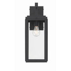 Crystorama BYR-80102-MK Matte Black Byron 1 Light Matte Black Outdoor Wall Mount Image 1