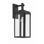 Crystorama BYR-80102-MK Matte Black Byron 1 Light Matte Black Outdoor Wall Mount Image 5