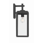 Crystorama BYR-80102-MK Matte Black Byron 1 Light Matte Black Outdoor Wall Mount Image 4