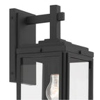 Crystorama BYR-80102-MK Matte Black Byron 1 Light Matte Black Outdoor Wall Mount Image 3