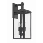 Crystorama BYR-80103-MK Matte Black Byron 3 Light Matte Black Outdoor Wall Mount Image 5