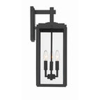 Crystorama BYR-80103-MK Matte Black Byron 3 Light Matte Black Outdoor Wall Mount Image 4