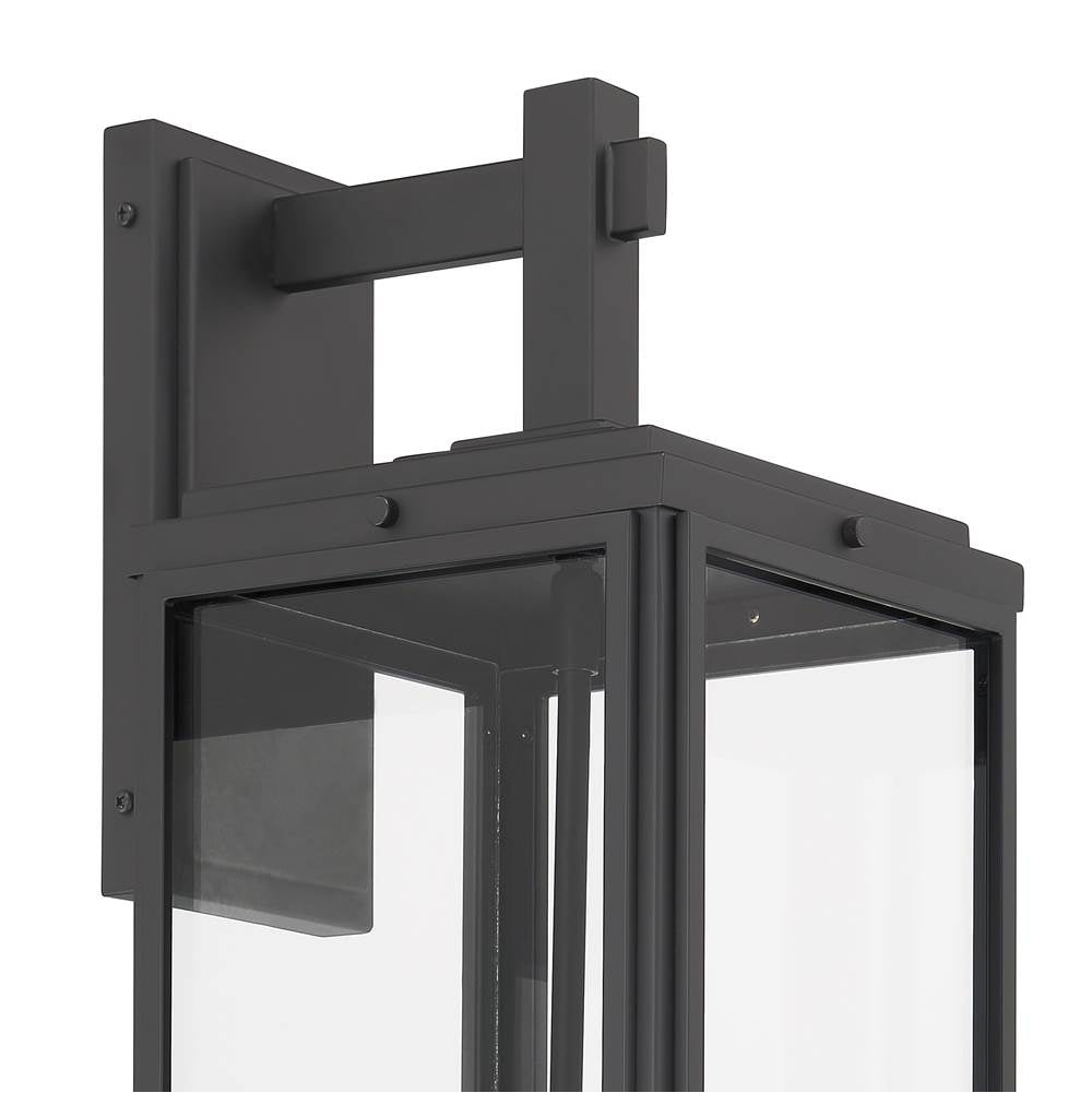 Crystorama BYR-80103-MK Matte Black Byron 3 Light Matte Black Outdoor Wall Mount Image 3
