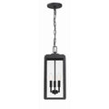 Crystorama BYR-80105-MK Matte Black Byron 3 Light Matte Black Outdoor Pendant Image 1