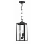 Crystorama BYR-80105-MK Matte Black Byron 3 Light Matte Black Outdoor Pendant Image 7