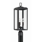 Crystorama BYR-80109-MK Matte Black Byron 3 Light Matte Black Outdoor Lantern Post Image 6