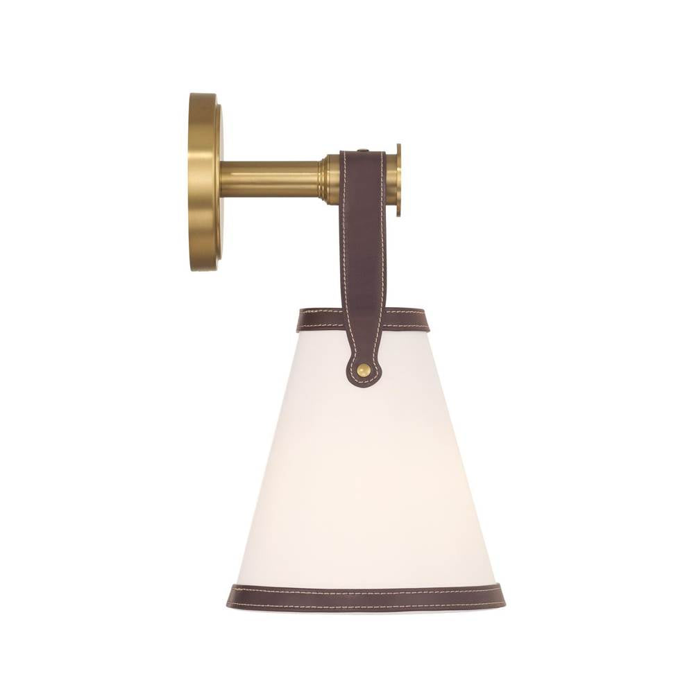 Crystorama CAL-2401-LG Luxe Gold Libby Langdon Callahan 7.25'' Luxe Gold Sconce Image 6