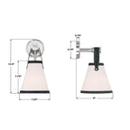 Crystorama CAL-2401-PN Polished Nickel Libby Langdon Callahan 7.25'' Polished Nickel Sconce Image 2
