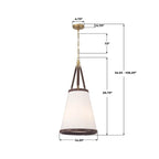 Crystorama CAL-2404-LG Luxe Gold Libby Langdon Callahan 14.25'' Luxe Gold Pendant Image 3