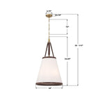 Crystorama CAL-2405-LG Luxe Gold Libby Langdon Callahan 18'' Luxe Gold Pendant Image 3