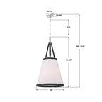 Crystorama CAL-2405-PN Polished Nickel Libby Langdon Callahan 18'' Polished Nickel Pendant Image 2
