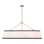 Crystorama CAL-2407-LG Luxe Gold Libby Langdon Callahan 47.5'' Luxe Gold Linear Oval Chandelier Image 1