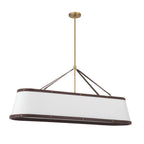 Crystorama CAL-2407-LG Luxe Gold Libby Langdon Callahan 47.5'' Luxe Gold Linear Oval Chandelier Image 7