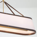 Crystorama CAL-2407-LG Luxe Gold Libby Langdon Callahan 47.5'' Luxe Gold Linear Oval Chandelier Image 5