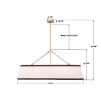 Crystorama CAL-2407-LG Luxe Gold Libby Langdon Callahan 47.5'' Luxe Gold Linear Oval Chandelier Image 3