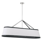 Crystorama CAL-2407-PN Polished Nickel Libby Langdon Callahan 47.5'' Polished Nickel Linear Oval Chandelier Image 6