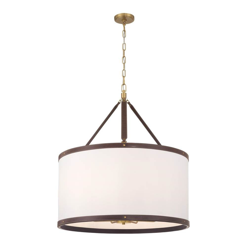 Crystorama CAL-2408-LG Luxe Gold Libby Langdon Callahan 28'' Luxe Gold Pendant Image 1
