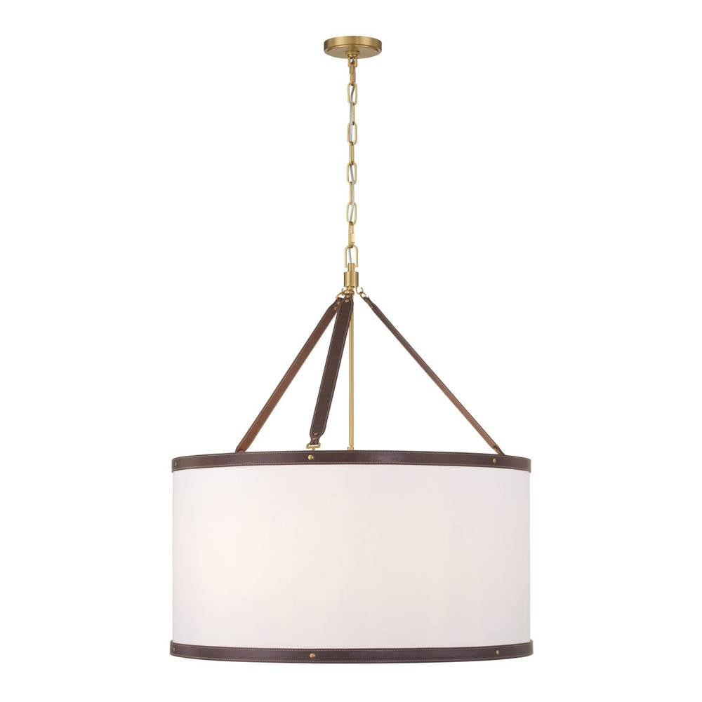 Crystorama CAL-2408-LG Luxe Gold Libby Langdon Callahan 28'' Luxe Gold Pendant Image 7