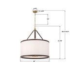 Crystorama CAL-2408-LG Luxe Gold Libby Langdon Callahan 28'' Luxe Gold Pendant Image 3