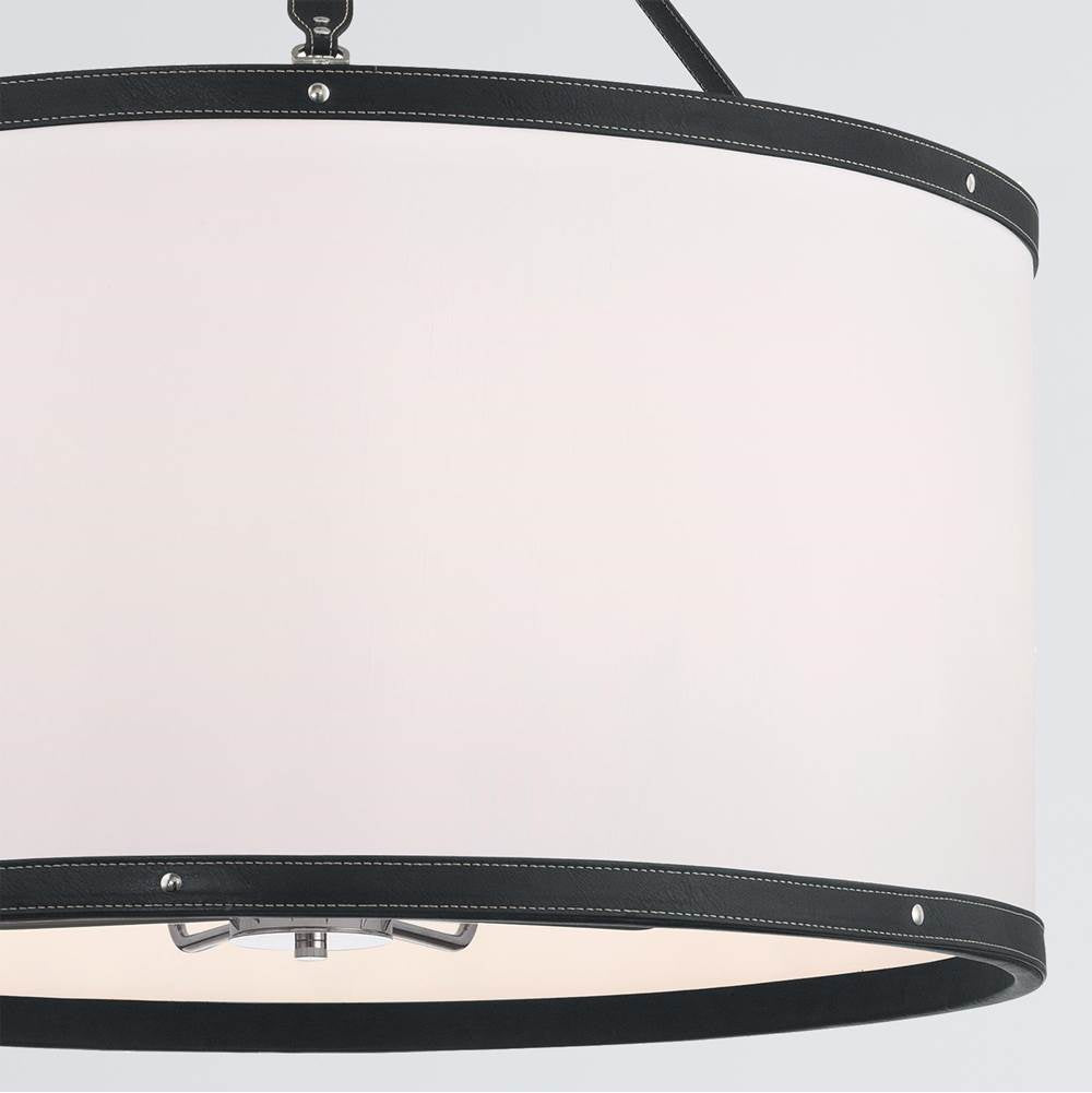 Crystorama CAL-2408-PN Polished Nickel Libby Langdon Callahan 28'' Polished Nickel Pendant Image 4