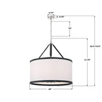 Crystorama CAL-2408-PN Polished Nickel Libby Langdon Callahan 28'' Polished Nickel Pendant Image 2