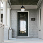 Crystorama Capsule Brian Patrick Flynn For Crystorama Capsule 3 Light Matte Black  Plus  Textured Gold Outdoor Pendant