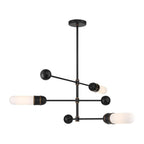 Crystorama CAP-8513-MK-TG Matte Black,Textured Gold Brian Patrick Flynn Capsule 3 Light Led Matte Black Plus Textured Gold Chandelier Image 1
