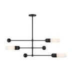 Crystorama CAP-8513-MK-TG Matte Black,Textured Gold Brian Patrick Flynn Capsule 3 Light Led Matte Black Plus Textured Gold Chandelier Image 5