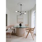 Crystorama CAP-8513-MK-TG Matte Black,Textured Gold Brian Patrick Flynn Capsule 3 Light Led Matte Black Plus Textured Gold Chandelier Image 2