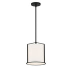 Crystorama CAR-9201-BK Black Carlyn 1 Light Black Pendant Image 4