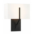 Crystorama CAR-9202-BK Black Carlyn 2 Light Black Sconce Image 1