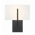 Crystorama Carlyn 2 Light Black Sconce