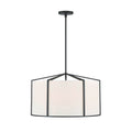 Crystorama CAR-9206-BK Black Carlyn 6 Light Black Pendant Image 1