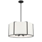 Crystorama Carlyn 6 Light Black Pendant