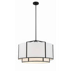 Crystorama CAR-9209-BK Black Carlyn 6 Light Black Chandelier Image 5