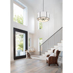 Crystorama CAR-9209-BK Black Carlyn 6 Light Black Chandelier Image 3